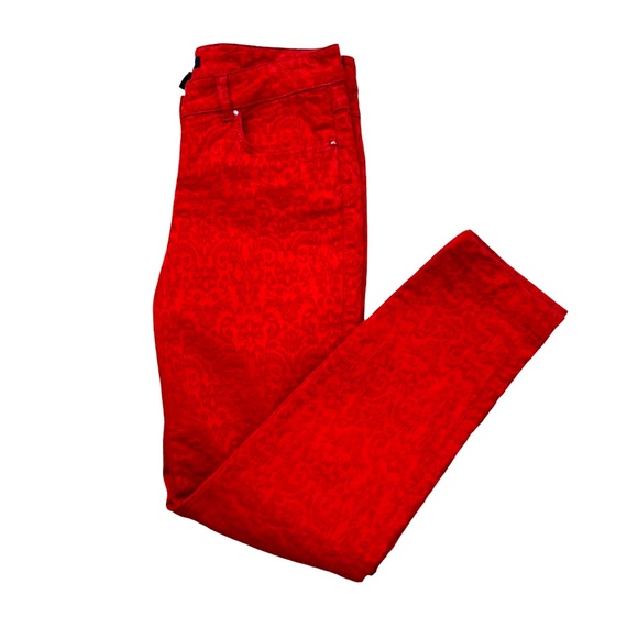 ESCADA jeans in shade of red with a design in fabric, 36EU - Picture 1 of 14